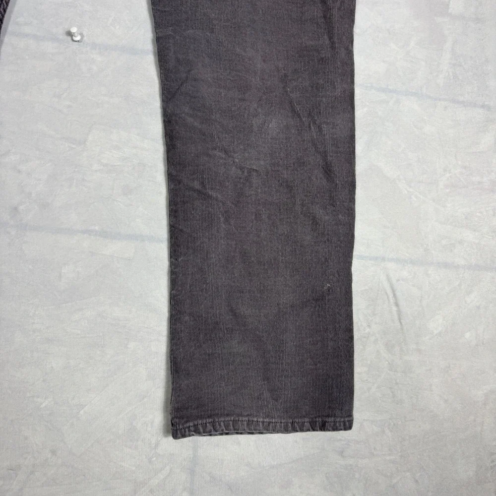 Banana Republic Mens Corduroy Pants Gray Slim‎ Fit Straight Leg Size 36x30